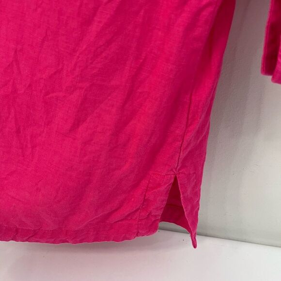 Soft Surroundings Saja 100% Linen Tunic Pink 1X - Picture 5 of 9